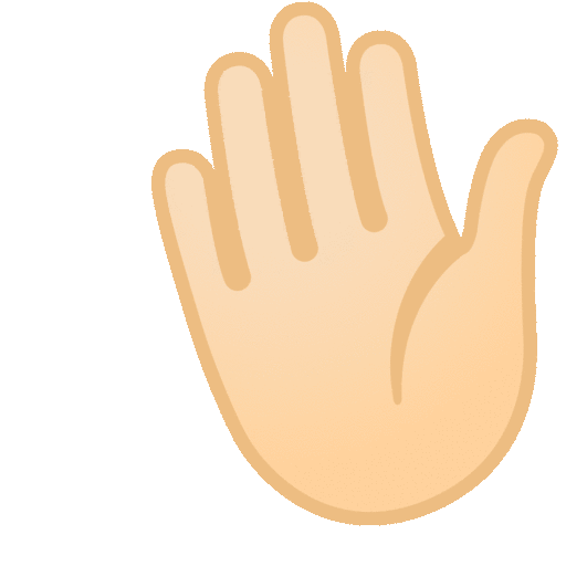 Hand Wave emoji